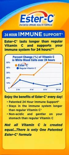 Ester-C Vitamin C, 500mg Tablets, 60-Count Bottles (Pack of 2)
