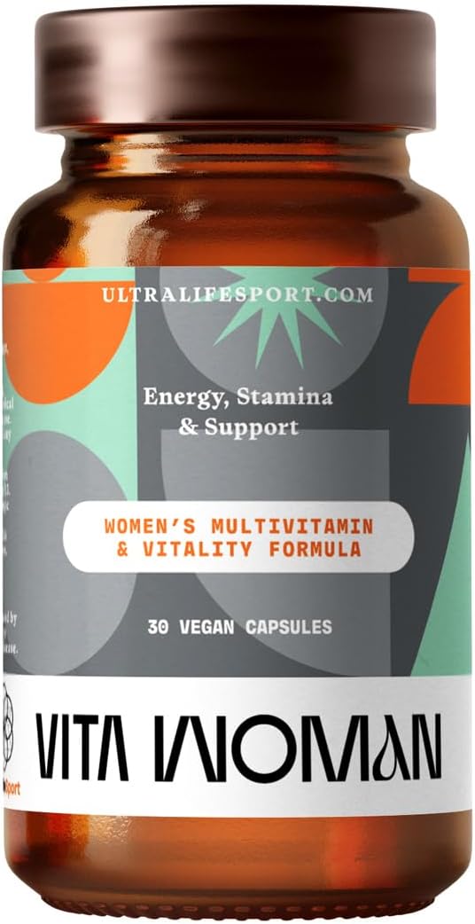Ultra Life Sport - VITA Woman Premium Multivitamin for Women - 30 Capsule Daily Vitamins for Women with Vitamin E, K2 MK-7, and B for Maximum Absorption - 100% Vegan, Organic, Non-GMO, Gluten Free