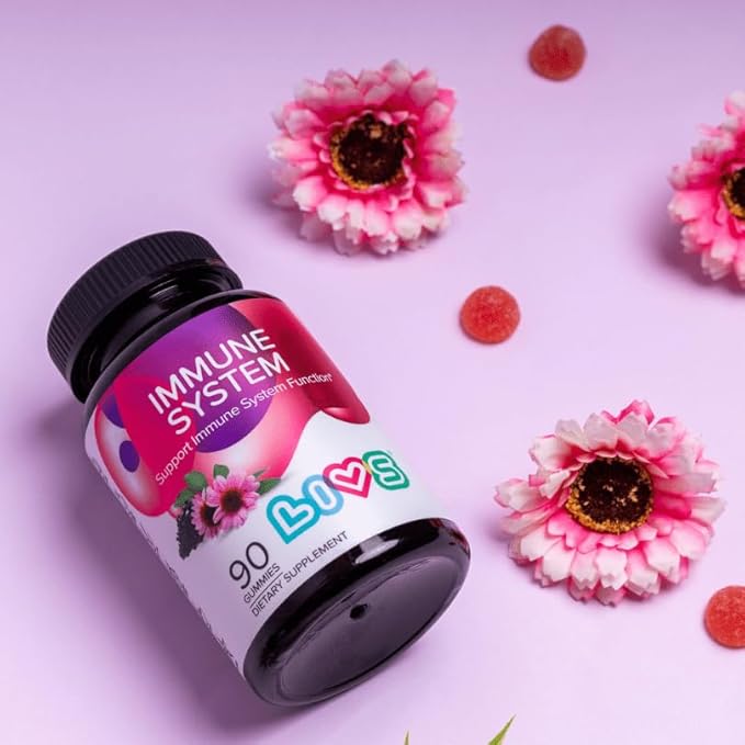 Immune System Elderberry Gummies for Adults & Kids | Advanced Immune Support Supplement with Vitamin C, Echinacea, & Propolis | Vegan & Gluten Free Gummy Vitamins | 200mg Elderberry/Dose -180 Ct