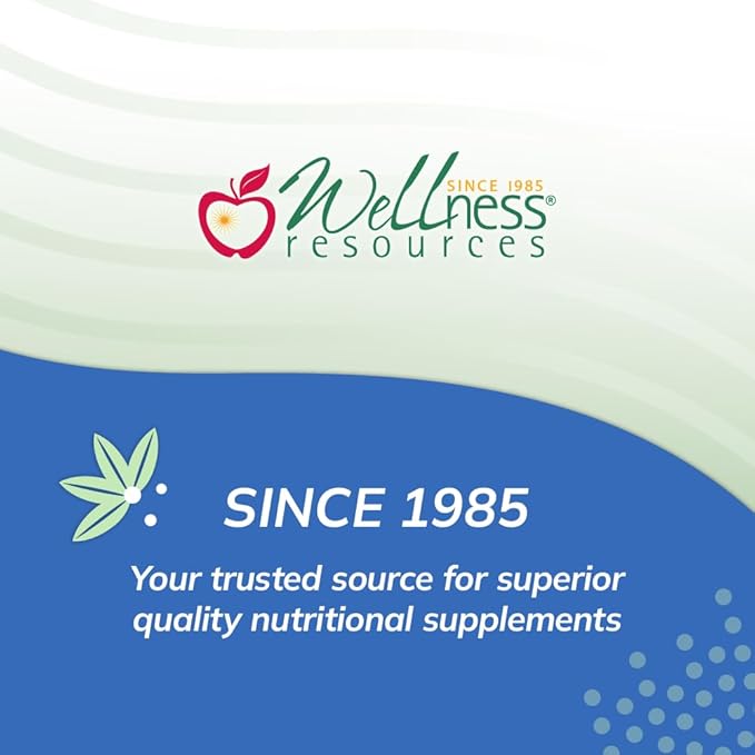 Wellness Resources Quercetin Phytosome 250 mg with Luteolin 100 mg, Mast Cell Stabilizer & Natural Histamine Support for Seasonal Allergies, NAD Support and Neuroprotective Supplement (60 Capsules)