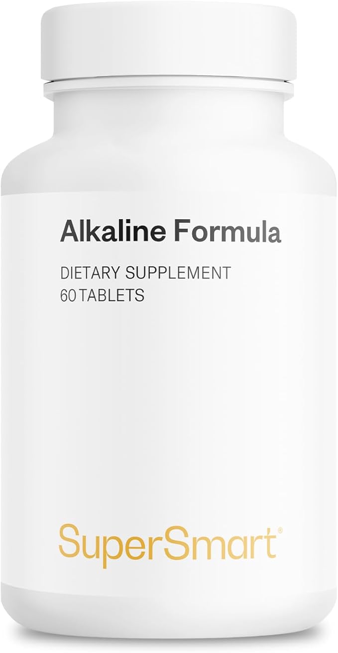 Supersmart - Alkaline Formula Supplement (Advanced Formula) - with Potassium Phosphate, Calcium & Magnesium Citrate - pH Balance | Non-GMO & Gluten Free - 60 Tablets