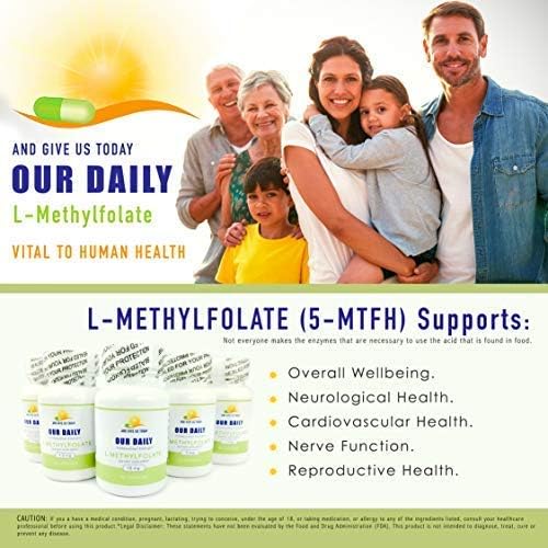 AND GIVE US TODAY OUR DAILY L-Methylfolate 15 mg 15000 mcg Maximum Strength Active Folate, 5-MTHF, Non-GMO, Vegetarian Capsules 60 Count (2 Month Supply)