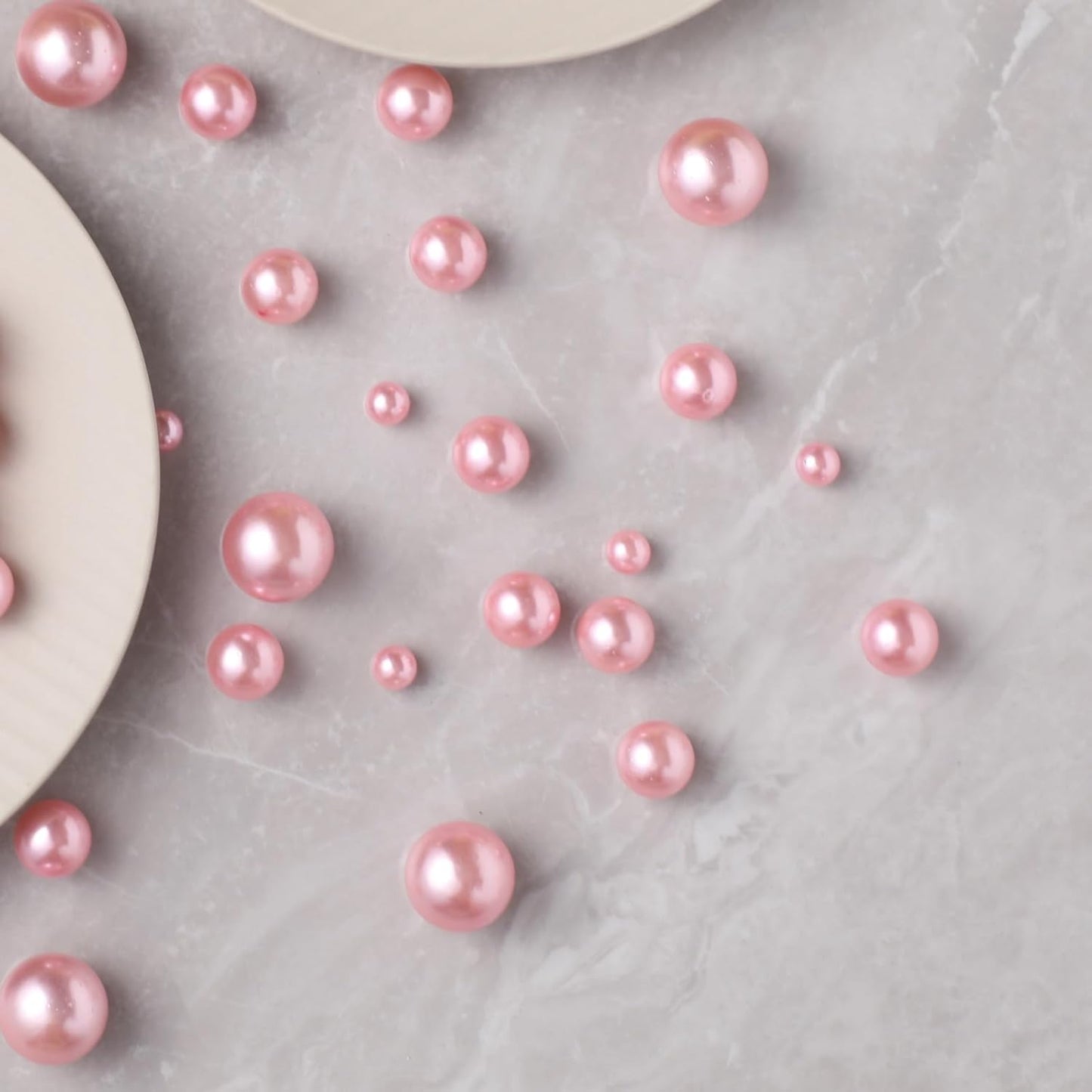 200 Pcs Vase Filler Beads Pink Pearl Beads for Vase No Hole Pearls for Centerpieces Vases DIY Home Table Party Decor DIY Wedding 8/14/20mm