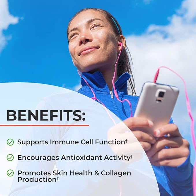 BioSchwartz Vitamin C Complex Supplement - Vitamin C 1000mg Capsules with Rose HIPS Zinc and Citrus Bioflavonoids for Immune Health, Cellular Energy, Collagen Production, 120 Count (60 Day Supply)