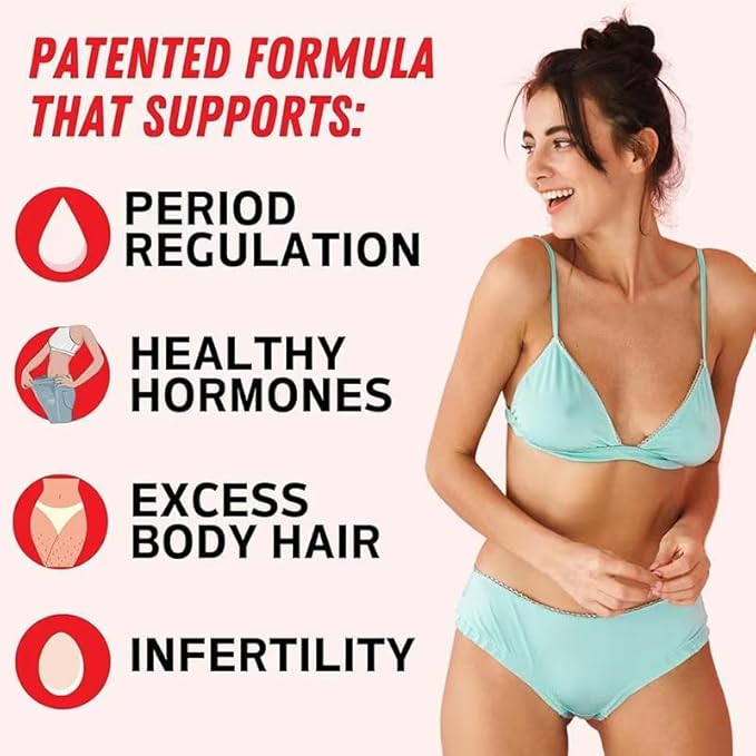 Happy Hormones PCOS Multivitamin Prebiotic Probiotic Blend Vaginal Health 120cap - Made in USA