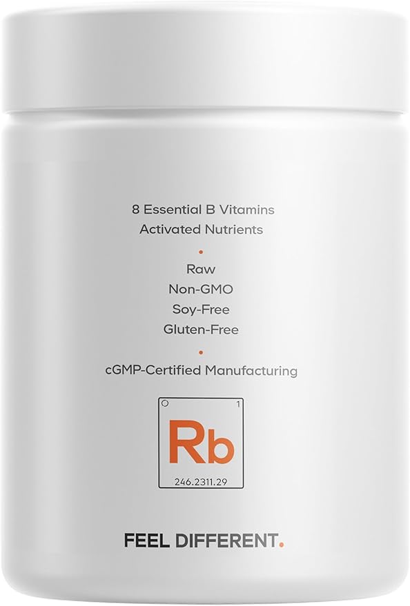 Codeage Raw Vitamin B-Complex Supplement - Essential B Vitamins with Probiotics, Digestive Enzymes, Fruits & Vegetables - 2-Month Supply - Methylfolate - Biotin - Vitamin B12 - Non-GMO - 60 Capsules