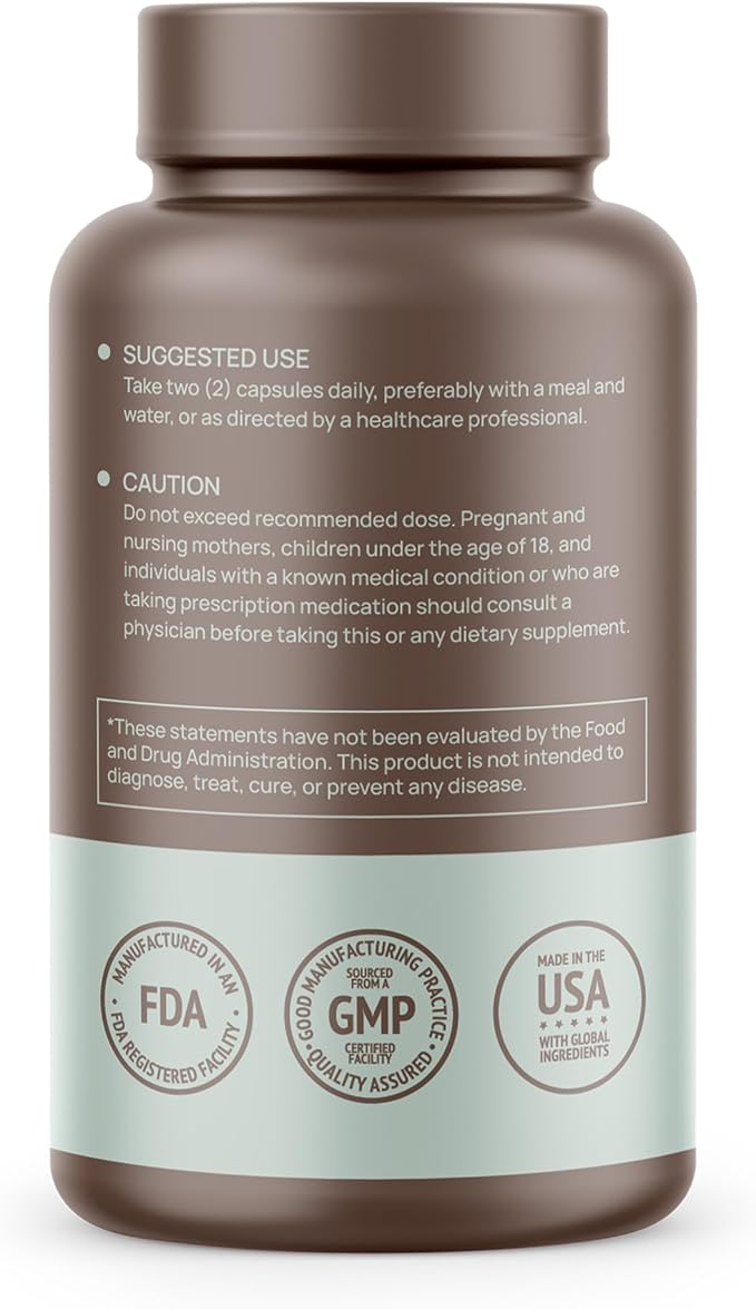 Calcium, Magnesium, Vitamins D3 + K2 for Bone Health, Immune Support, Bones & Teeth Calcium Supplement for Women & Men, Non-GMO, Gluten-Free, 120 Capsules