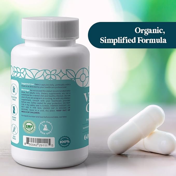 Pattern Wellness Vitamin B Complex – Complete B Vitamins with Folate, B6, B12 – Supports Energy, Brain & Heart Health – Non-GMO – 60 Capsules