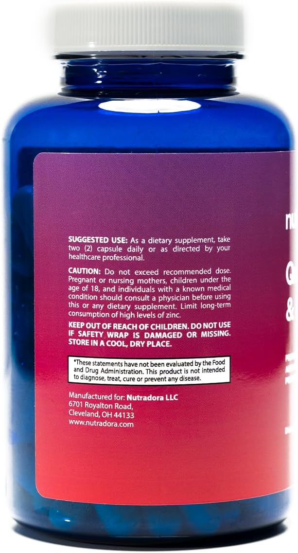 Quercetin 1000mg Veggie Capsules, Non-GMO, Elderberry Zinc Quercetin Supplements Supports Immune, Cardiovascular & Respiratory Health,120 Capsules (Pack of 1)