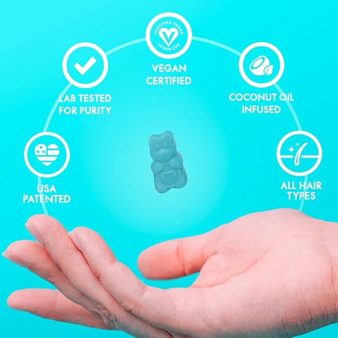 SugarBearPro Hair Vitamin Gummy 6 Month Supply Extra Strength Biotin 6000mcg, Growth for Men & Women, Vegan Vitamin B12, MSM, Inositol, Omega 3, Elderberry, Certified Kosher, Halal, Cruelty-Free