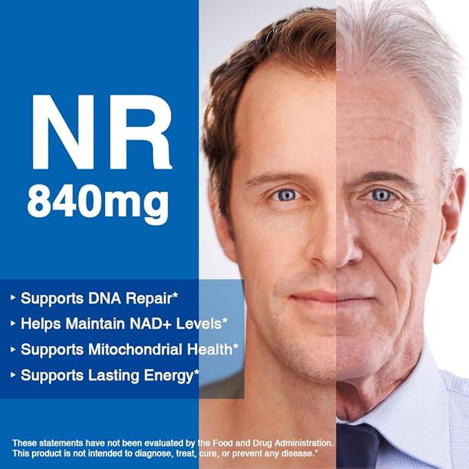Lovita NR (Nicotinamide Riboside) 840 mg, NAD Supplement with Trans-Resveratrol and Betaine, Promote NAD Plus Levels, Healthy Aging, 100 Vegan Enteric-Coated Capsules