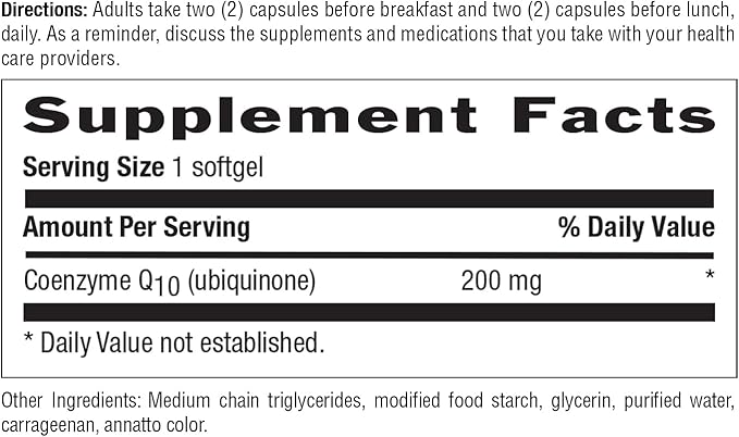 Country Life Simply CoQ10 200mg – Supports Heart Function & Cellular Energy, Vegan Softgels, Certified Gluten-Free, Non-GMO, 60 ct – Cardiovascular Health Supplement