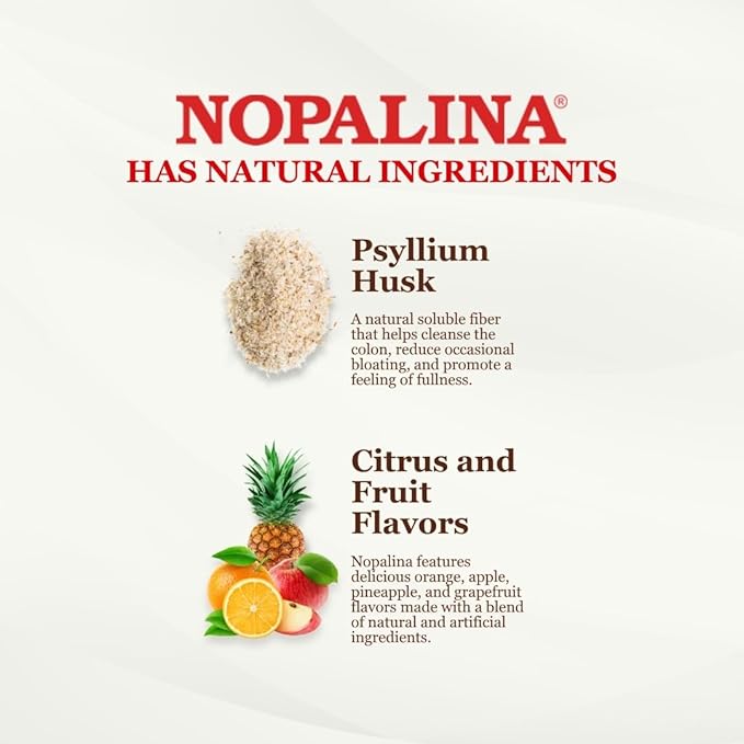 Nopalina Fiber Formula | 120 Capsules | Flax Seed, Psyllium, Oat and Wheat Bran, Omega 3, 6 & 9 | Gut Health & Regularity | The Original