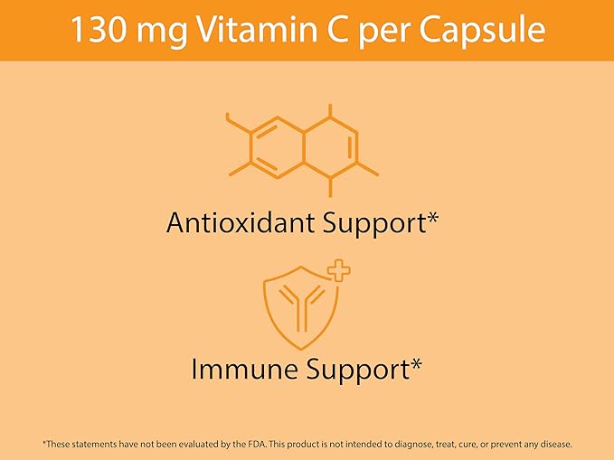 KOYAH Fruit-C - Organic Vitamin C Capsules - from Acerola Cherries, 100% Whole Fruits, 130 mg Vitamin C, Freeze-Dried, No Extracts - Whole-Food, Vegan, Non-GMO, 3rd Party Tested, 60 Capsules