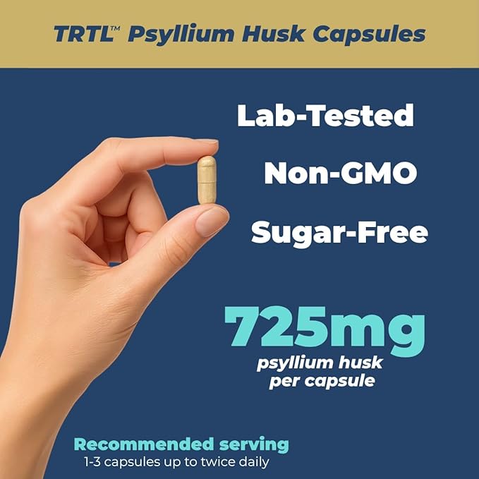 Psyllium Husk Fiber Capsules – 240ct | Fiber Supplement for Gut Health Support & Digestive Regularity | Packaged & Tested in USA, Non-GMO | 2.2g Fiber per Serving