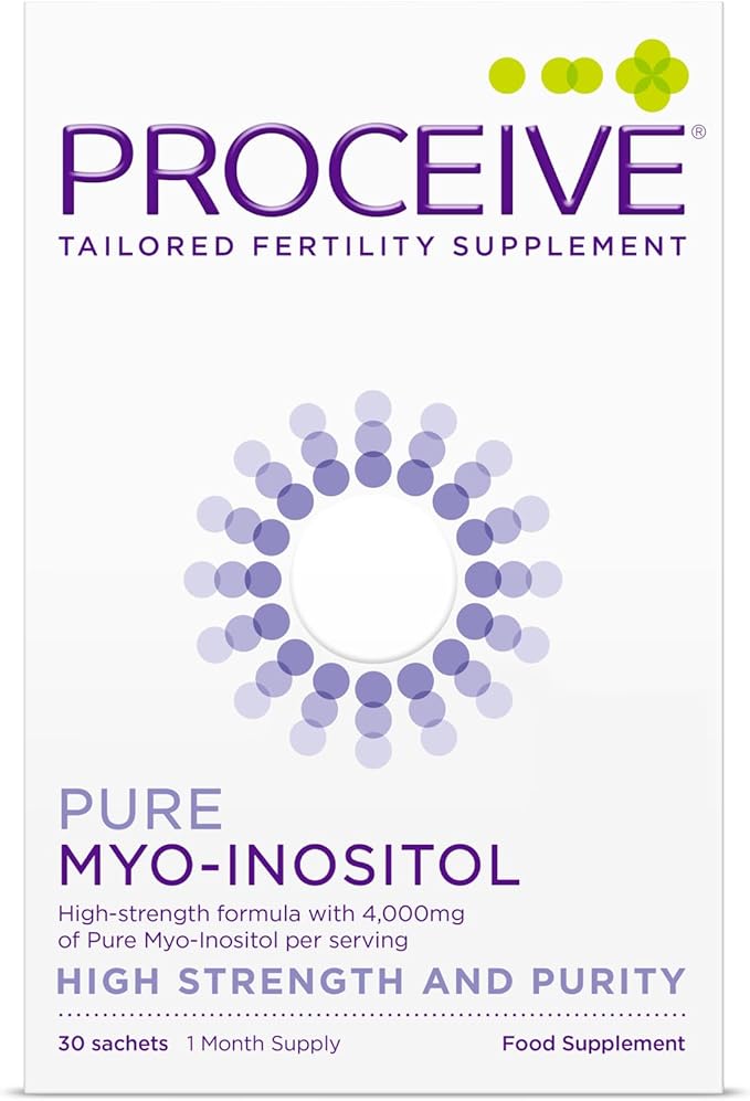 Proceive Myo-Inositol Supplement for Women, 30 Servings - 4,000mg of Pure Myo-Inositol Supports Fertility & Reproductive Health - Drink Mix Powder for Hormonal Balance, Ovarian Health & PCOS Support