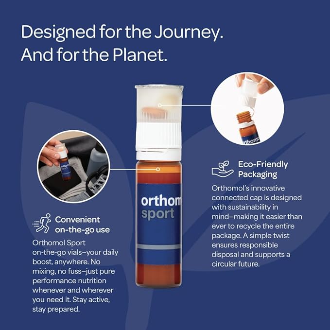 Orthomol Sport, 30-Day Supply, Premium Sports Nutrition Supplement with Vitamins A, B, C, D, E, Zinc, Iodine, Coenzyme Q10, L-Carnitine, Omega-3, and Essential Minerals for Optimal Performance
