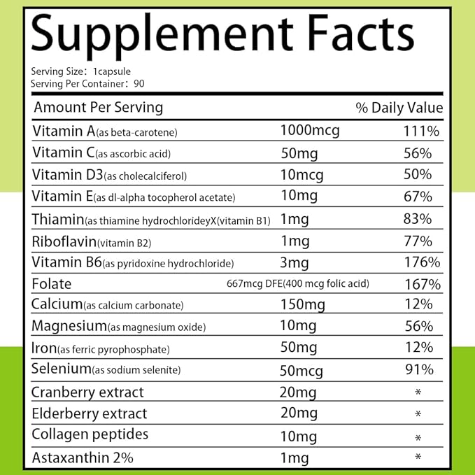 SEMAL Daily Multivitamin & Multimineral Supplement for Women (90 Capsules)