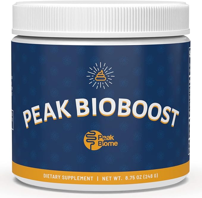 Peak BioBoost - Prebiotic Fiber Supplement - Flavorless Digestive Nutritional Supplements - Easy to Dissolve Prebiotic Powder - No Gluten, Soy or Dairy - 1 Month Supply - 30 Servings