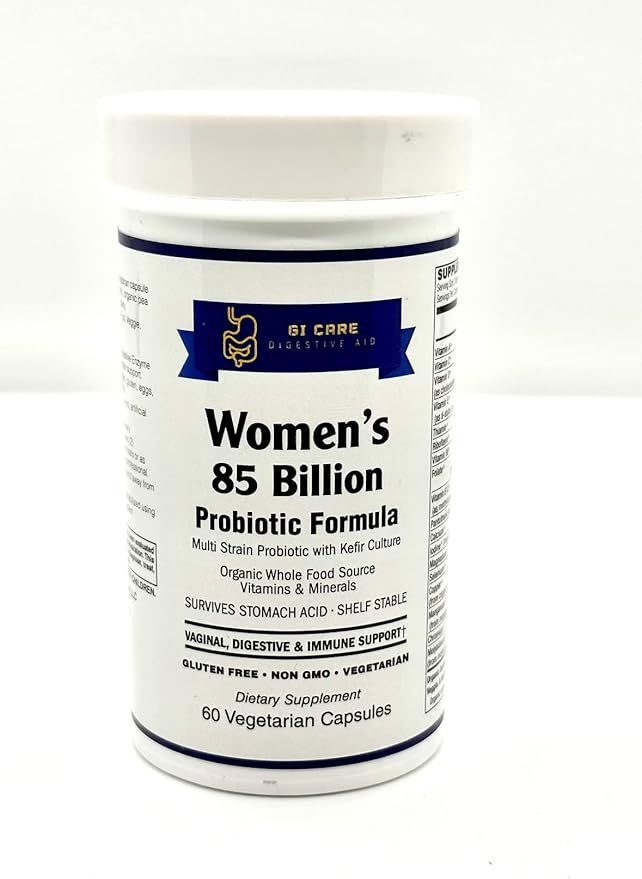 Women's 85 Billion PROBIOTIC Capsule with Prebiotics, Probiotics, Digestive Enzymes, Organic Vitamins & Minerals (4-in-1) Formula