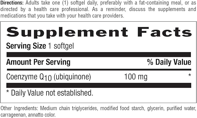 Country Life Simply CoQ10 100mg – Heart Function & Cellular Energy Support Supplement, Pure Coenzyme Q10 for Antioxidant & Cardiovascular Health, Certified Gluten Free & Vegan, 60 Softgels
