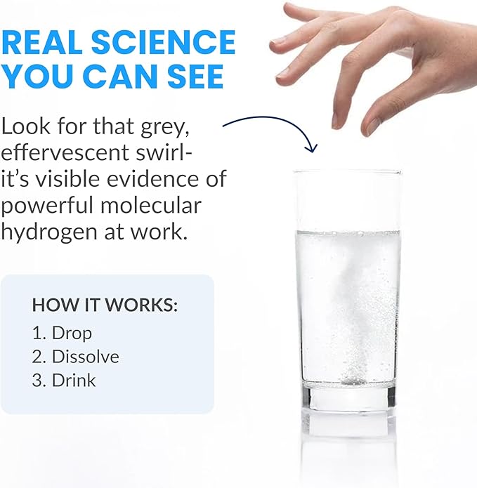 DRINK HRW Rejuvenation Molecular Hydrogen Water Tablets: 12 ppm H2 - Hydrogen & Magnesium Supplement, Supports Energy Production, Recovery, Cognitive Function (Unflavored 30ct)