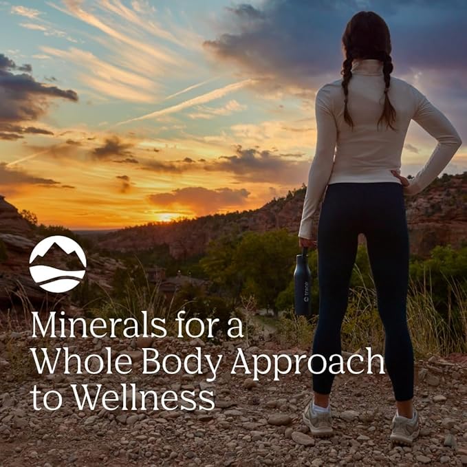 Trace Minerals ConcenTrace Daily Mineral Powder 60 Servings - 700mg of ConcenTrace per Serving (About 15 Drops) Full Spectrum for Whole Body Wellness- Blue Raspberry Flavor