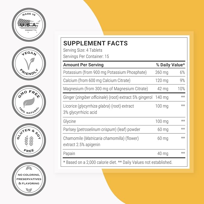 Supersmart - Alkaline Formula Supplement (Advanced Formula) - with Potassium Phosphate, Calcium & Magnesium Citrate - pH Balance | Non-GMO & Gluten Free - 60 Tablets