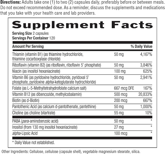 Country Life, Coenzyme B-Complex Vitamin, Support Energy and Metabolism, Daily Supplement, 240 ct