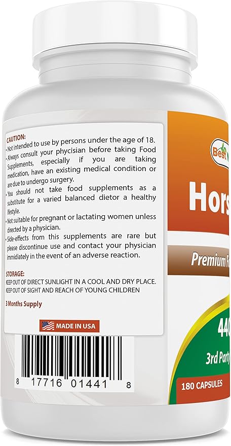 Best Naturals Horsetail 440 mg 180 Capsules