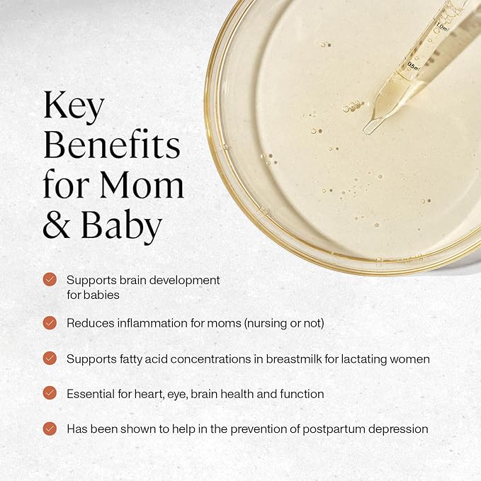 ANYA Omega-3 with 300mg of DHA and EPA, Clean Ingredients, Non-GMO, 100% Vegan, Gluten, Soy, and Dairy Free. Baby Shower Gifts & Breastfeeding, Postnatal Supplement, Lactation Support
