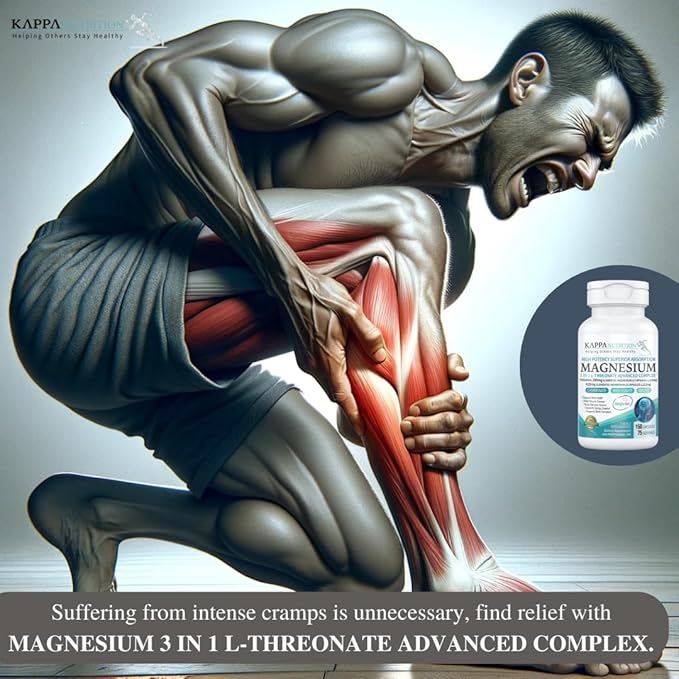 Kappa Nutrition Magbrain™ Magnesium L-Threonate Plant-Based, 420mg Elemental Magnesium (3 Capsules) from 2,253mg, 150 Vegan Capsules, Brain, Sleep & Muscle Support.
