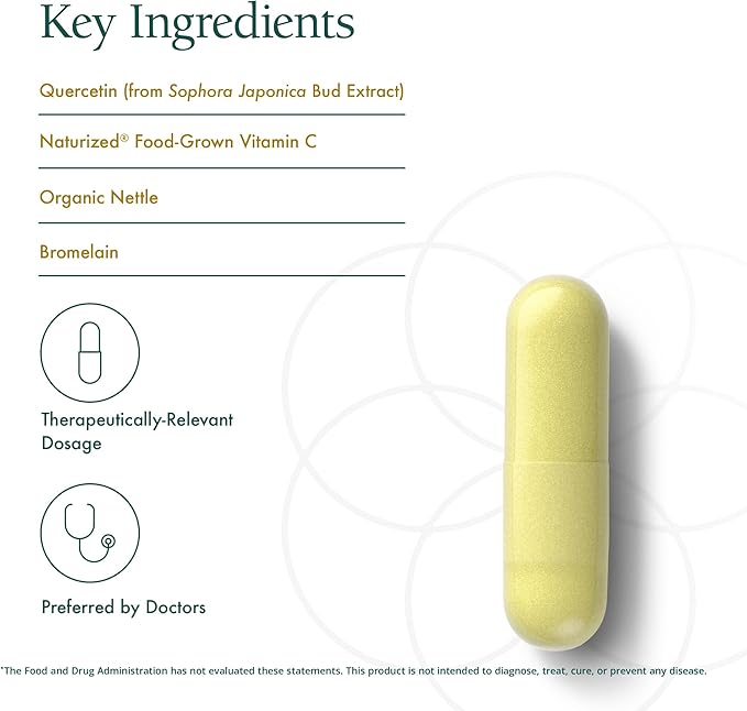 Natura Health Products Quercetin Plus Supplement - Modulates Healthy Immune and histamine Response - Featuring Bromelain, Vitamin C, Nettle Leaf & Quercetin (90 Capsules)
