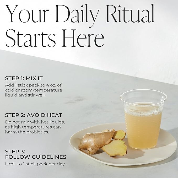 Arbonne Gut Health Digestion Support - Microbiome Prebiotic and Probiotic Drink Mix, Probiotic Powder and Prebiotic Powder with Enzymes for a Healthy Gut