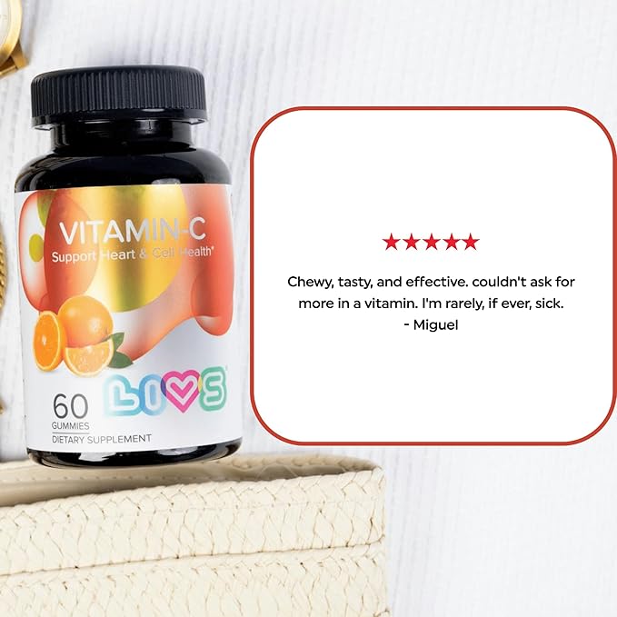 Vitamin C 250mg Gummies for Kids & Adults | antioxidants & Immune Support Supplement | Hair, Skin and Nails Vitamins for Women & Men | Vegen & Free from GMO & Gluten - 250mg VIT C/Dose - 120 ct