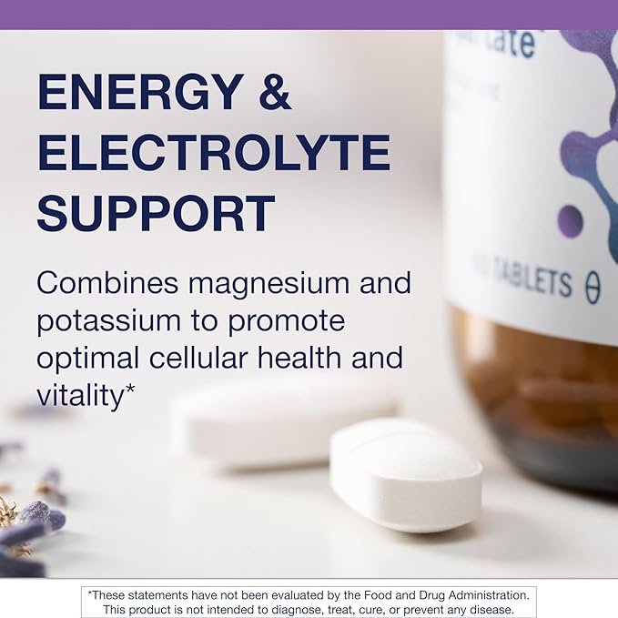Metagenics Mg/K Aspartate - with Potassium & Magnesium Aspartate - Electrolyte Supplement* - Mineral Magnesium - Highly Absorbable - Non-GMO - Gluten-Free - Vegetarian - 60 Tablets