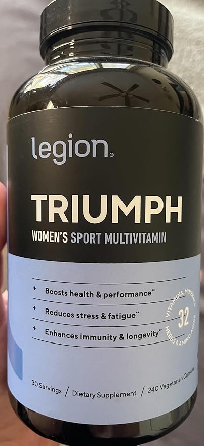 LEGION Triumph Daily Sport Multivitamin Supplement - Vitamins and Minerals for Athletes Helps with Energy for Sports & Bodybuilding Workouts. 30 Servings (Women)