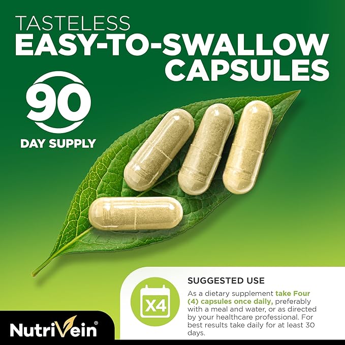 Nutrivein Whole Food Multivitamin for Men & Women – 120 Capsules – Daily Energy, Immune & Heart Support – Raw Fruit & Veggie Blend + B Vitamins