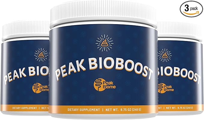 Peak BioBoost Prebiotic Fiber Supplement for Colon Cleanse - Flavorless Digestive Nutritional Supplements - Easy to Dissolve - No Gluten, Soy or Dairy - 3-Month Supply - 90 Servings