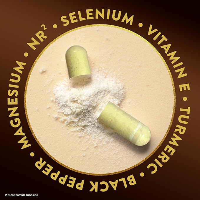 Swisse Plus NAD+ Calm Skin | Clinically Tested NAD+ Supplement | Supports Balanced, Healthy Skin | Anti-Aging Supplement for Women & Men | 30 Capsules