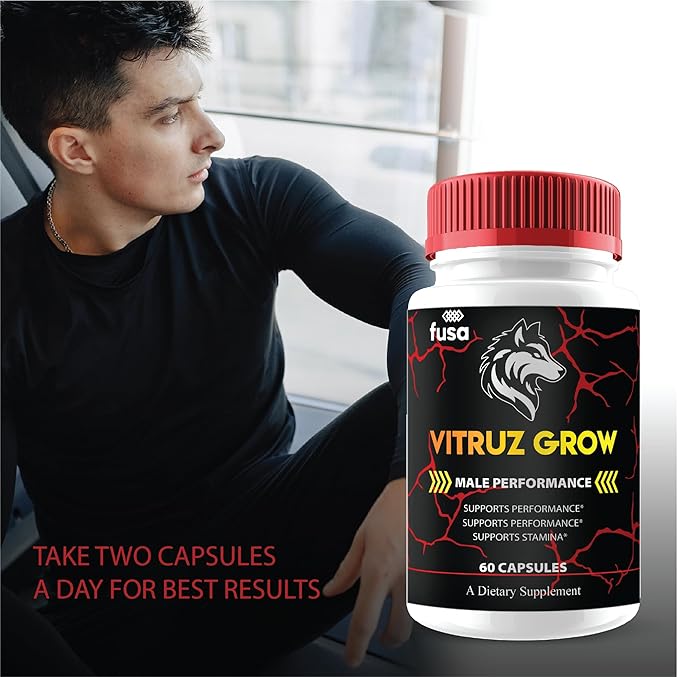(2 Pack) Vitruz Grow Supplement VitruzGrow Max Support Capsules, Vitrus Grow Maximum Strength Advanced Support Multivitamin Formula Overall Health & Wellness, VitrusGrow Supplement (120 Capsules)