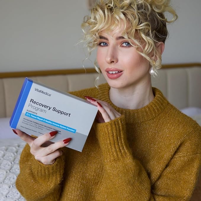 Clinical-Grade Post Surgery Recovery Support Supplement Program, Comprehensive, Physician-Designed Formulation to Support Healing with Vitamins, Minerals, Antioxidants, Bromelain and Quercetin
