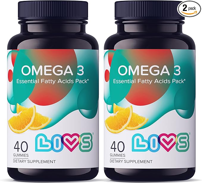 Omega 3 Gummies for Adults with Flaxseed Oil (Omega 3, 6, 9) – Heart Health, Brain Function, Joint & Eye Support for Women & Men | Vegan, Non GMO, Gluten Free Gummy Vitamins | Orange Flavor- 80ct