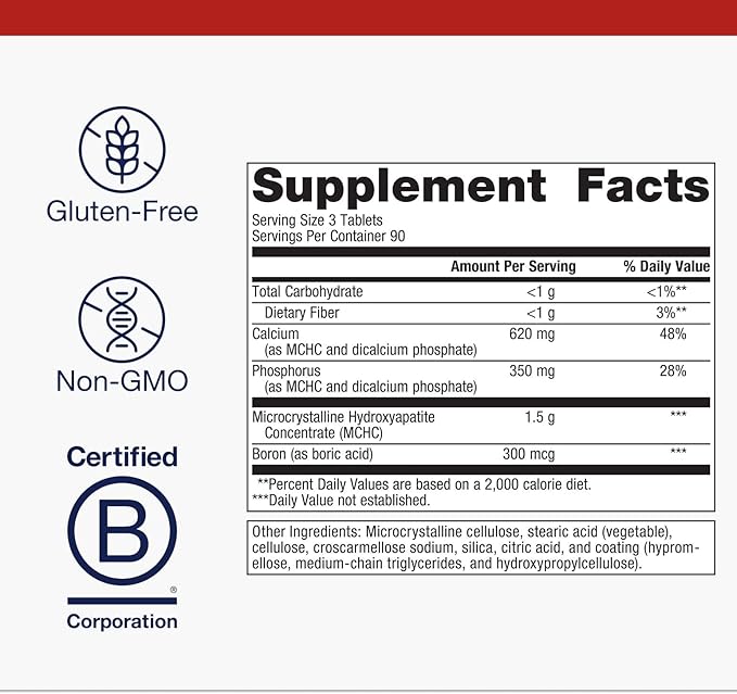 Metagenics Bone Builder with Boron - Bone Strength Supplement* - Comprehensive Mineral Support* - with Boron, Calcium & Phosphorus - Non-GMO - Gluten-Free - 270 Tablets