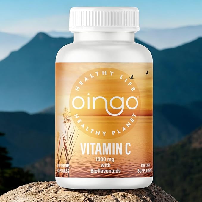 Vitamin C 1000mg - Vitamin C Supplement with Acerola Cherry, Sodium Ascorbate & Citrus Bioflavonoids for Immune Support, Collagen Boost, Heart Health, Energy Support, DNA Repair, 120 Veggie Caps