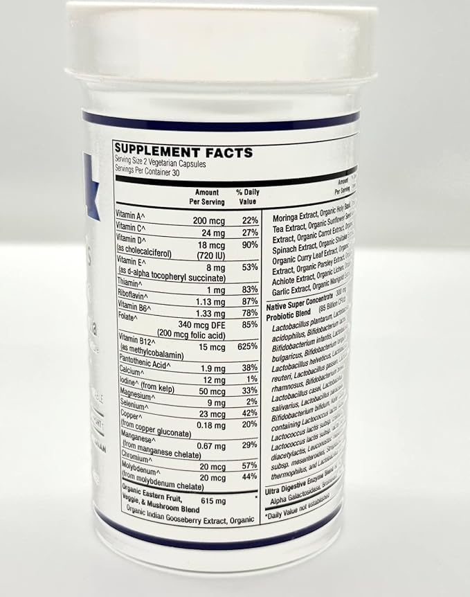 Women's 85 Billion PROBIOTIC Capsule with Prebiotics, Probiotics, Digestive Enzymes, Organic Vitamins & Minerals (4-in-1) Formula