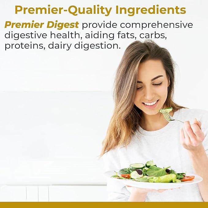 Premier Research Labs Active Digestive Enzymes with Probiotic and Prebiotics - Promotes Full-Spectrum Digestive Support - with Amylase, Protease & Lipase, 60 Plant-Sourced Capsules