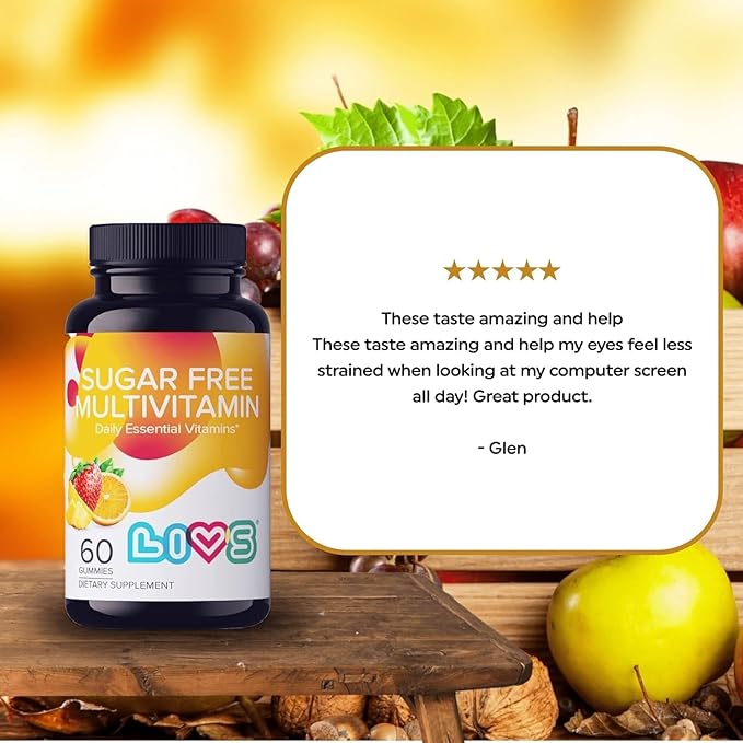 Sugar Free Multivitamin Gummies for Adults & Kids – Vegan Gummy Vitamin with A, C, D, B-Complex (B3, B5, B6, B12), Biotin & Zinc | Multivitamin Supplements for Overall Wellness & Support - 120 Ct