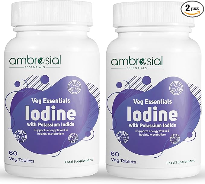 AMBROSIAL Iodine 5000mcg Tablets (Pack of 2-120 Tablets)