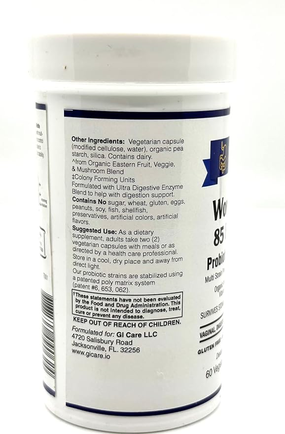 Women's 85 Billion PROBIOTIC Capsule with Prebiotics, Probiotics, Digestive Enzymes, Organic Vitamins & Minerals (4-in-1) Formula